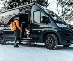 Eine Winter-Van-Reise: Lappland mit Hund im Camper